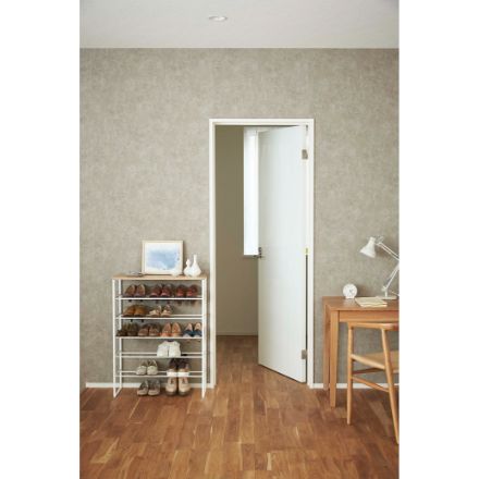 tower 天板付きシューズラック タワー 6段 ホワイト