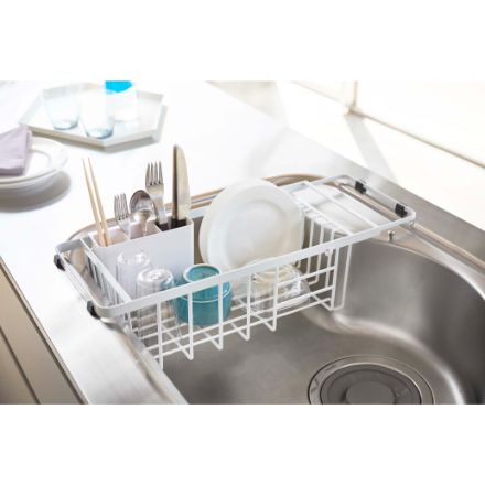 tower 伸縮水切りワイヤーバスケット タワー ホワイト