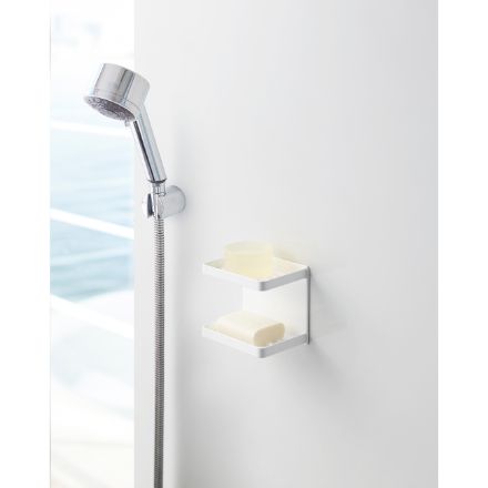 tower マグネットバスルームソープトレー ２段 タワー ホワイト