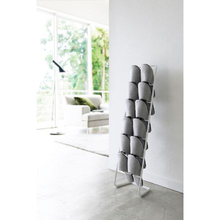 スリッパラック フレーム ６足用 スリム ホワイト