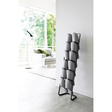 スリッパラック フレーム ６足用 スリム ブラック