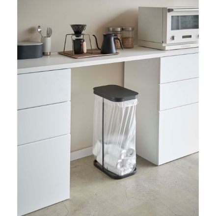 LUCE　横開き分別ゴミ袋ホルダー ルーチェ ブラック