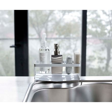 tower 水が流れるスポンジ＆ボトルホルダー タワー ホワイト