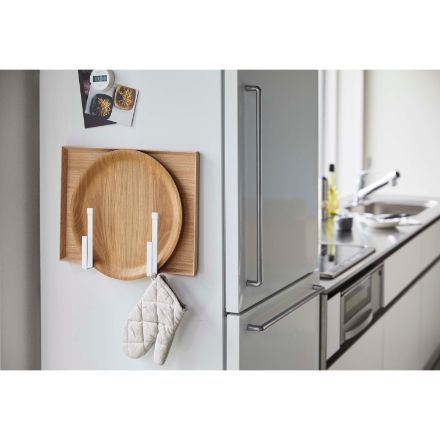 tower マグネットキッチントレーホルダー タワー ２個組 ホワイト