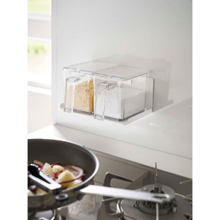 tower マグネット調味料ストッカーラック タワー ホワイト