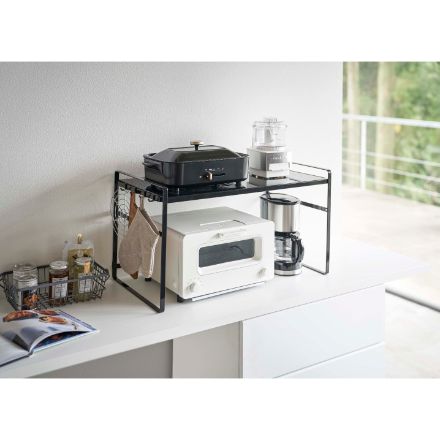 tower トースターラック タワー ワイド ブラック