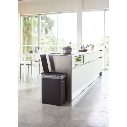 tower スリム蓋付きゴミ箱　タワー　ブラック