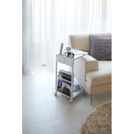 tower サイドテーブルワゴン タワー ホワイト