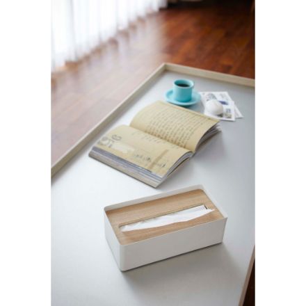 RIN 蓋付きティッシュケース リン L ナチュラル