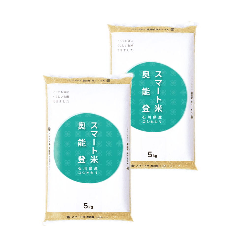スマート米 石川県奥能登産 コシヒカリ 無洗米玄米 10kg (5kg×2袋) 残留農薬不検出 令和7年産
