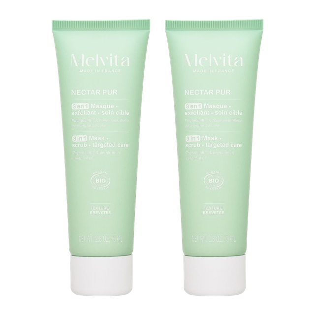 メルヴィータ ネクターピュア ピュリファイング マスク&スクラブ 75ml/2.8oz.2個セット