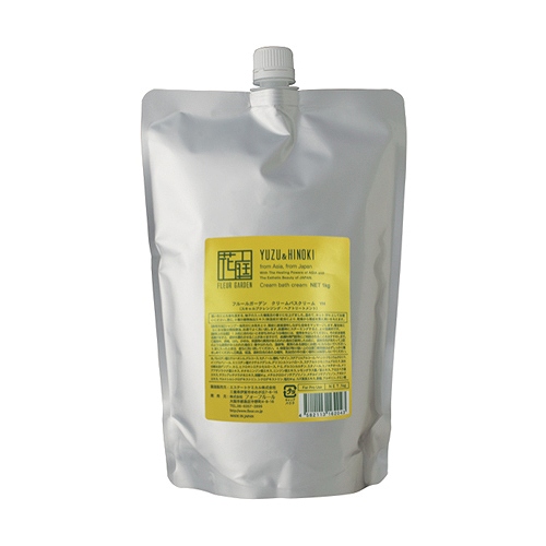 フォーフルール フルールガーデン クリームバス 柚子ヒノキ 1000ｇ(リフィル）