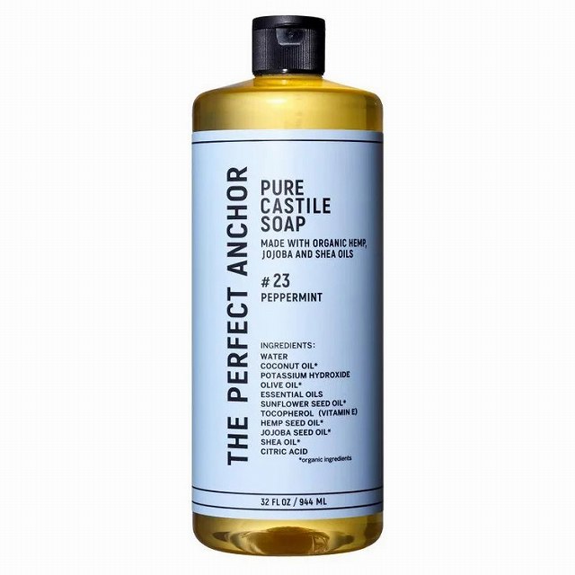 ザ パーフェクトアンカー ピュア カスチールソープ 944mlペパーミント