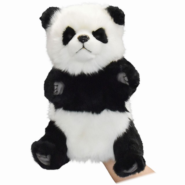 ハンサ ハンドパペット ジャイアントパンダ - W20cm×H30cm×D20cm