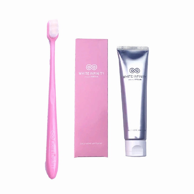 ホワイトインフィニティ 濃密歯ブラシセット ピンク