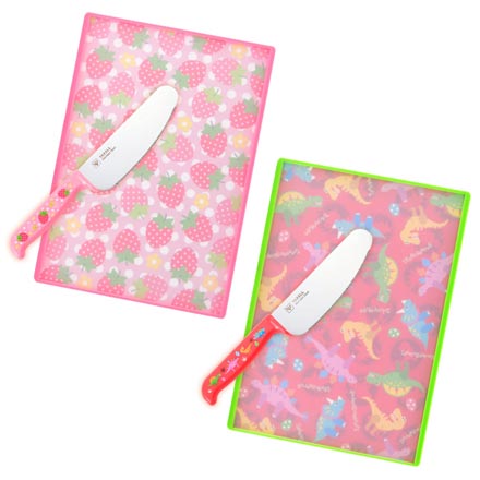 YAXELL 包丁まな板セット いちごとおはな