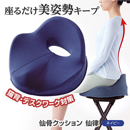 仙骨クッション 仙律 ネイビー アルファックス