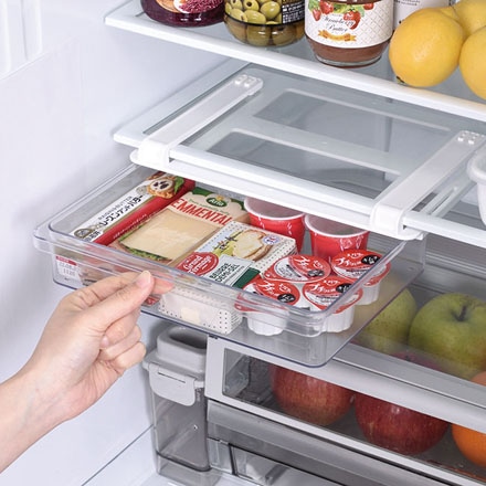 冷蔵室 棚下 引き出しケース Lサイズ HB-6494