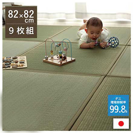 イケヒコ・コーポレーション 滅ダニ 置き畳 82×82×1.8cm 9枚組