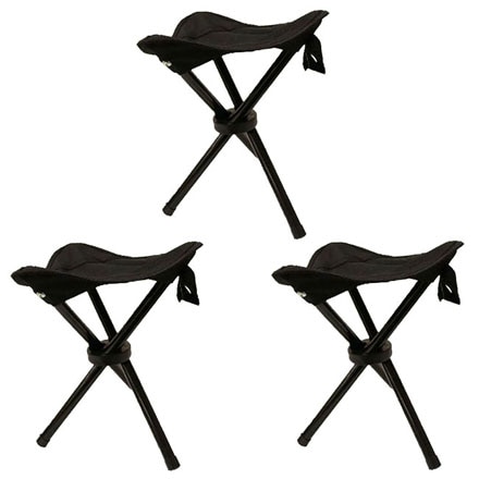 三脚イス ブラック 3個セット