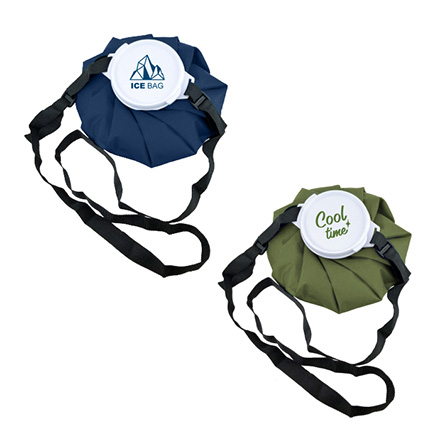 アイスバッグ 氷のう ベルト付き 1.8L グリーン 1個