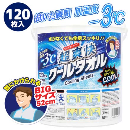超爽快 クールタオル 120枚入 本田洋行