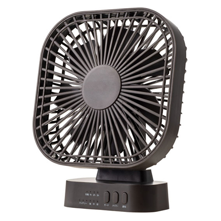 充電式 コードレスファン ブラウン DF-T1915BR