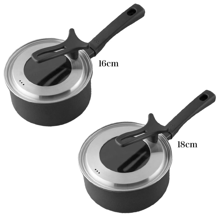 貝印 IH対応 軽い片手鍋 16cm