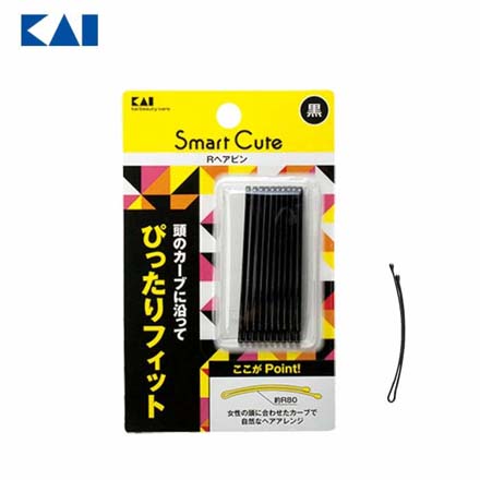 貝印 Rヘアピン 黒色 10本入り