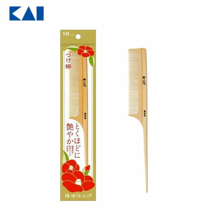 貝印 つげ櫛 天然木 椿油 くし クシ