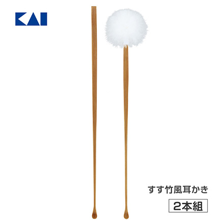 耳かき 貝印 すす竹風耳かき 2本組