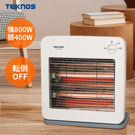 TEKNOS テクノス 電気ストーブ ホワイト ESK-730W