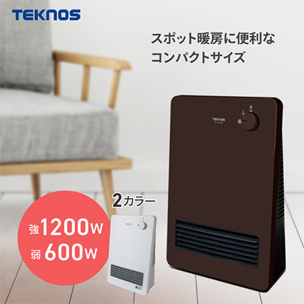 TEKNOS テクノス セラミックヒーター ホワイト TS-1250W