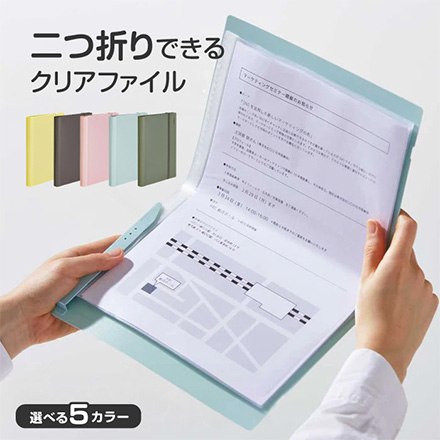 クリアーファイルコンパック 緑 FDC