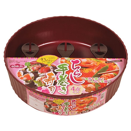 漆器風 手巻きちらし寿司 4点セット