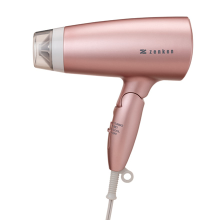 電磁波低減 ヘアケアドライヤー ピンクゴールド ZD-750P（PG） ゼンケン
