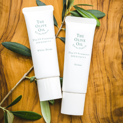 日焼け止め・化粧下地 ザ・UVプロテクターオークルSPF35 PA+++