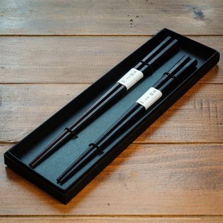 夫婦八角箸 （黒檀）