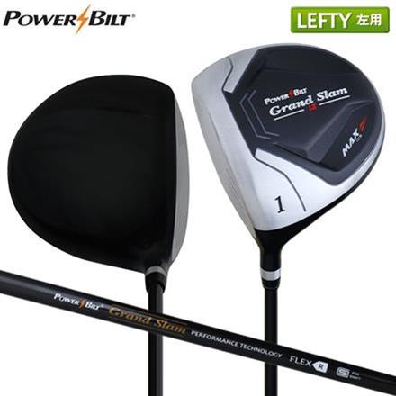レフティー 左用 パワービルト ゴルフ グランドスラム LT MAX 460cc大型ヘッド ドライバー オリジナル カーボンシャフト 初心者 ビギナー 10.5度 R
