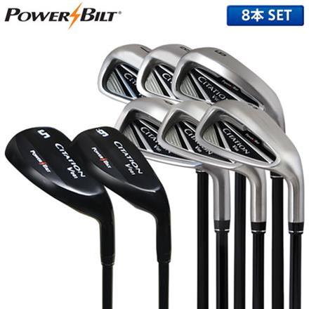 パワービルト サイテーション V001 アイアンセット 8本組 (U5,U6,I7-P,A,S) オリジナルカーボンシャフト POWERBILT CITATION R
