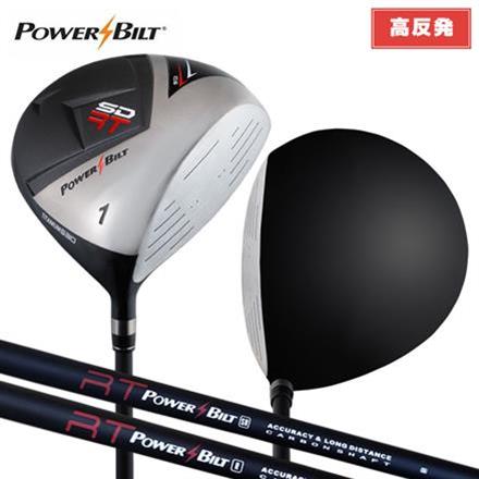 高反発ドライバー パワービルト ゴルフ 短尺 RT 530cc 大型チタンヘッド ドライバー オリジナル カーボンシャフト 41.5インチ 43インチ 非適合 POWERBILT 41.5インチ R