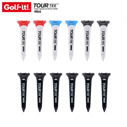 ライト ゴルフ ツアーティー ミニ T-491 ティー 1パック6本入り ミックス,ブラックスパイン ミックス