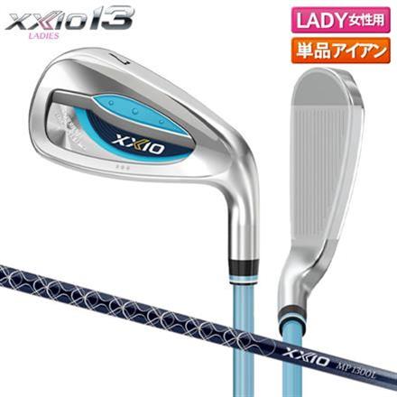 レディースダンロップ ゼクシオ13 ブルー アイアン単品 ゼクシオ MP1300L カーボンシャフト #6/27度/A