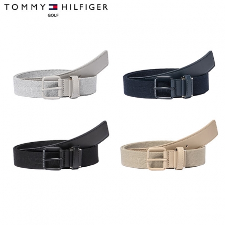 トミーヒルフィガー ゴルフ THMB4SV3 ゴムテープ ベルト グレー(19)