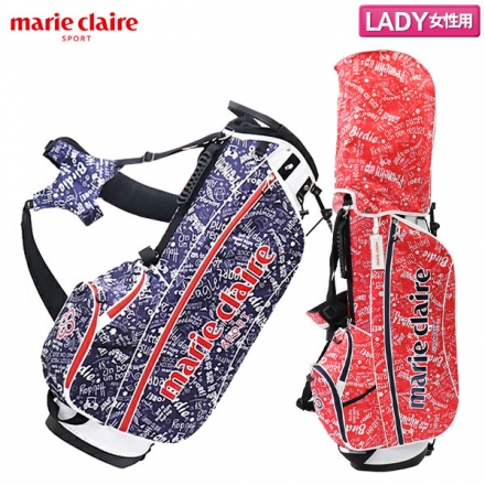レディースマリクレール MC-LS0001 スタンド キャディバッグ ゴルフバッグ レッド