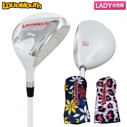 レディースラウドマウス ゴルフ LM-LS0003 フェアウェイウッド オリジナルカーボンシャフト ヘッドカバー付き 5W/L/She Loves Me Not(233)