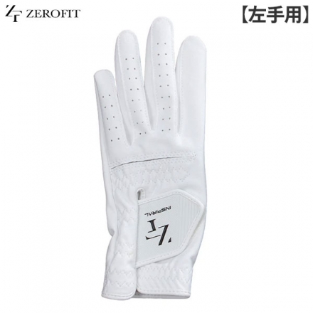 左手用イオンスポーツ インスパイラル ゴルフグローブ ホワイト 18cm