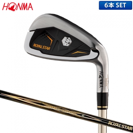 ホンマ ゴルフ ロイヤルスター アイアンセット 6本組(7-11,SW) カーボンシャフト ROYAL STAR 本間 HONMA R