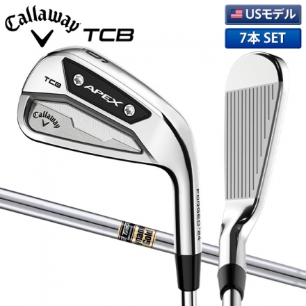 USモデル/USモデル/数量限定モデルキャロウェイ ゴルフ APEX TCB RAW アイアンセット 7本組(4-P) ダイナミックゴールド スチールシャフト S300