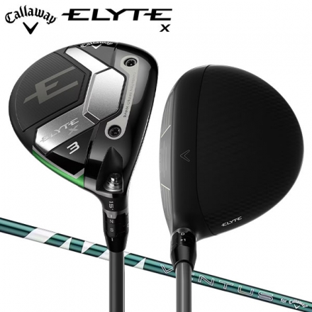 キャロウェイ エリート エックス フェアウェイウッド ベンタス グリーン 50 for Callaway カーボンシャフト #3/15度/S